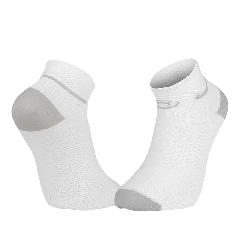 Chaussettes BV Sport socquettes LIGHT RUN BLANC/GRIS - Clubinsport