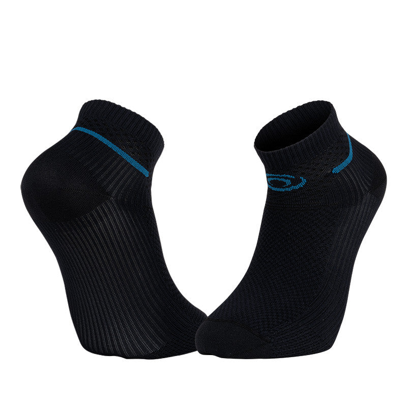 Chaussettes BV Sport socquettes LIGHT RUN NOIR/BLEU - Clubinsport