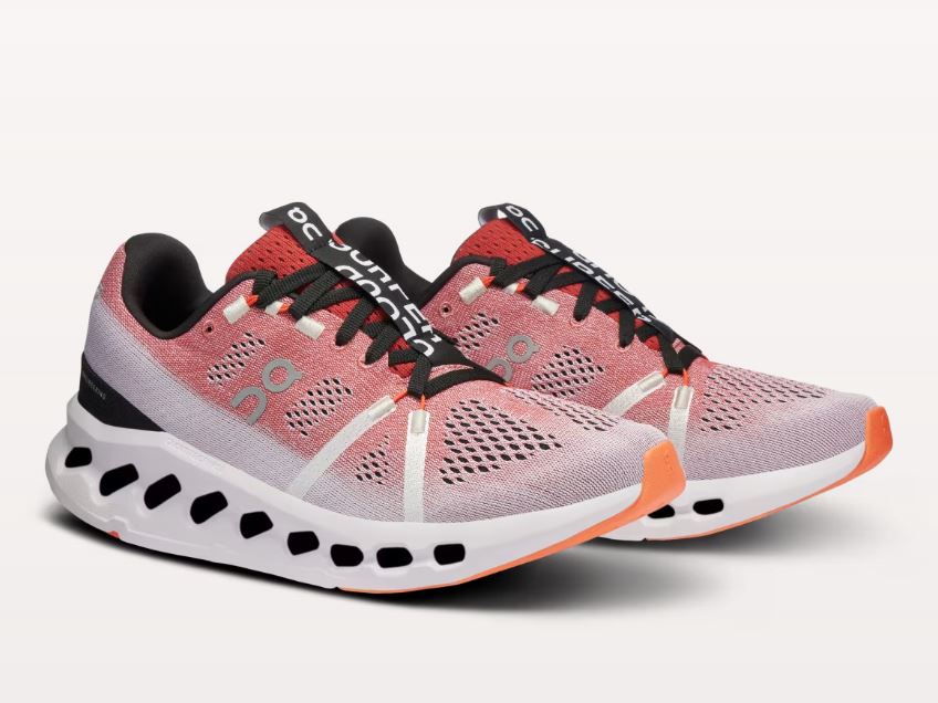 Chaussure Route Cloudsurfer femme ON Running aubrun rose - Clubinsport