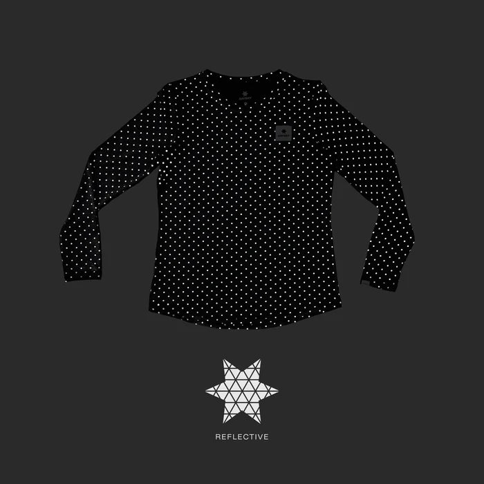 Tee-shirt manches longues femme Saysky Reflective Polka Pace Long sleeve
