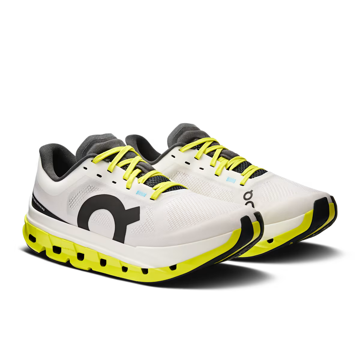 Chaussures de Route femme Cloudflow 5 ON Running blanc jaune
