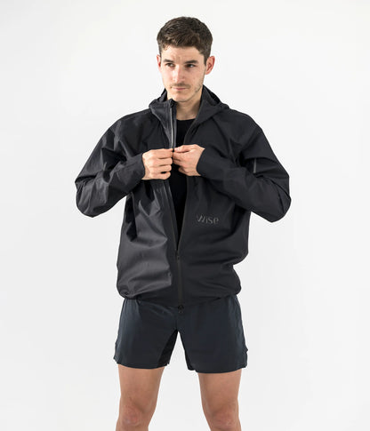 Veste de Pluie imperméable Wise blackshell noir - Clubinsport