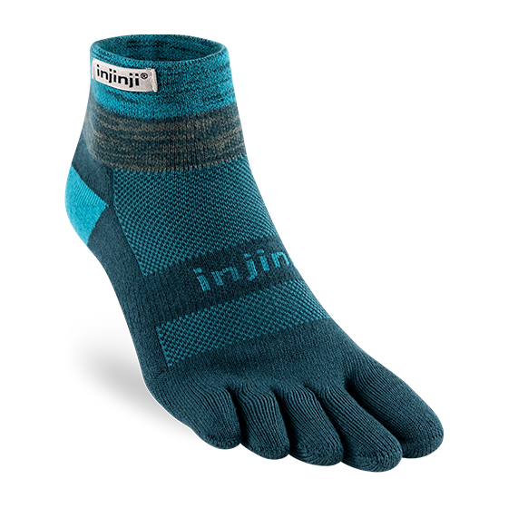 Chaussettes Injinji Trail midweight mini-crew Bleu