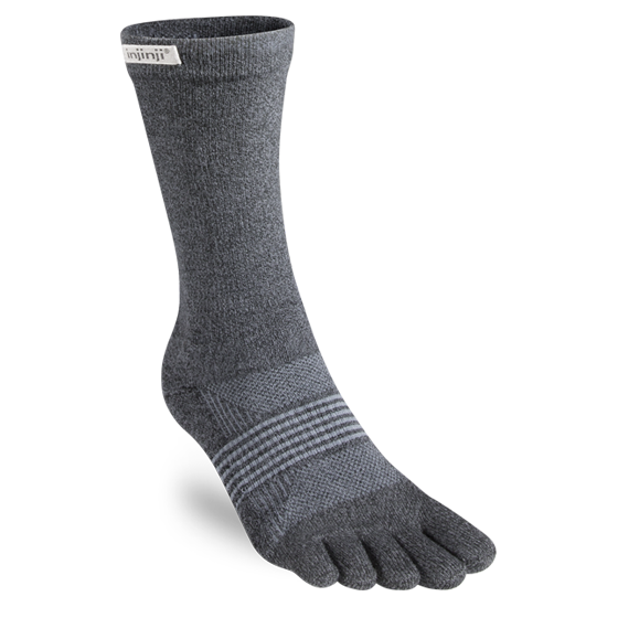 Chaussettes Injinji Trail Femme midweight crew Gris