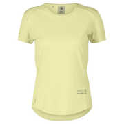 Tee-shirt manches courtes Femme Scott endurance Tech jaune pastel