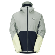 Veste imperméable Homme Scott Explorair Light dryo 2.5L gris bleu marine manches jaune pale