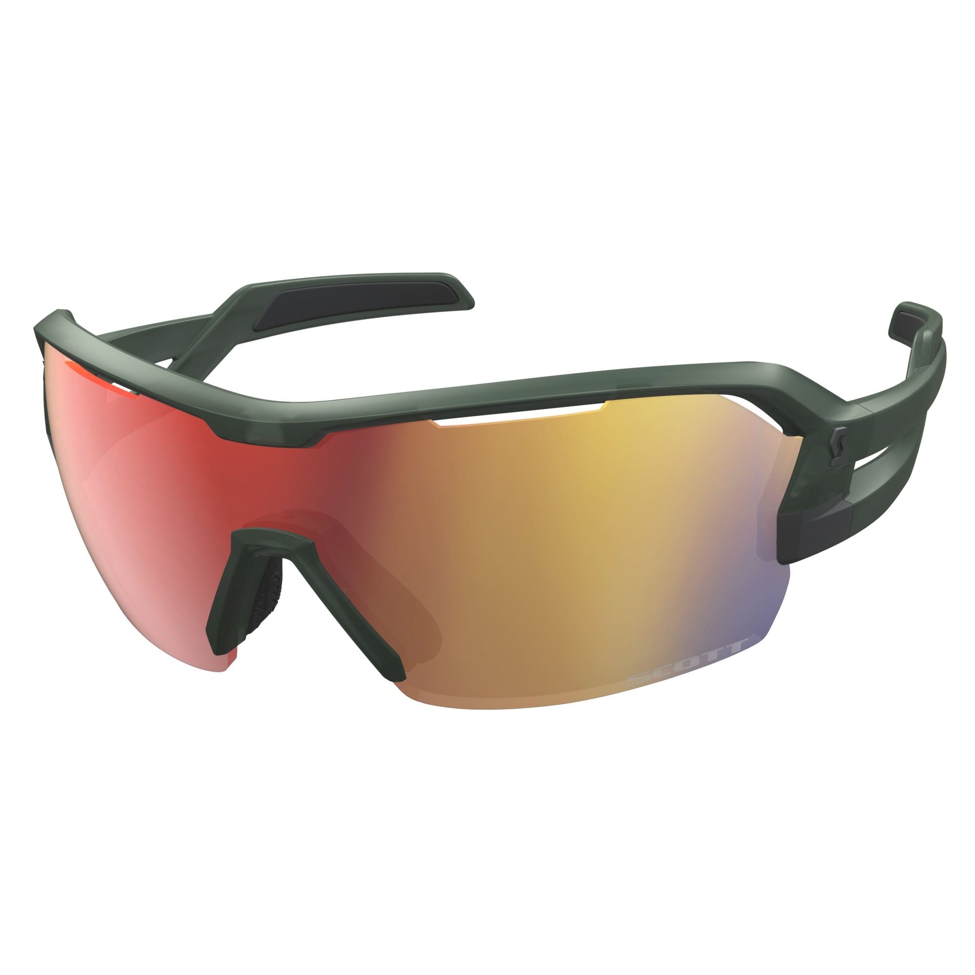 Lunettes Scott SPUR kaki green / red chrome enhancer + clear - Clubinsport