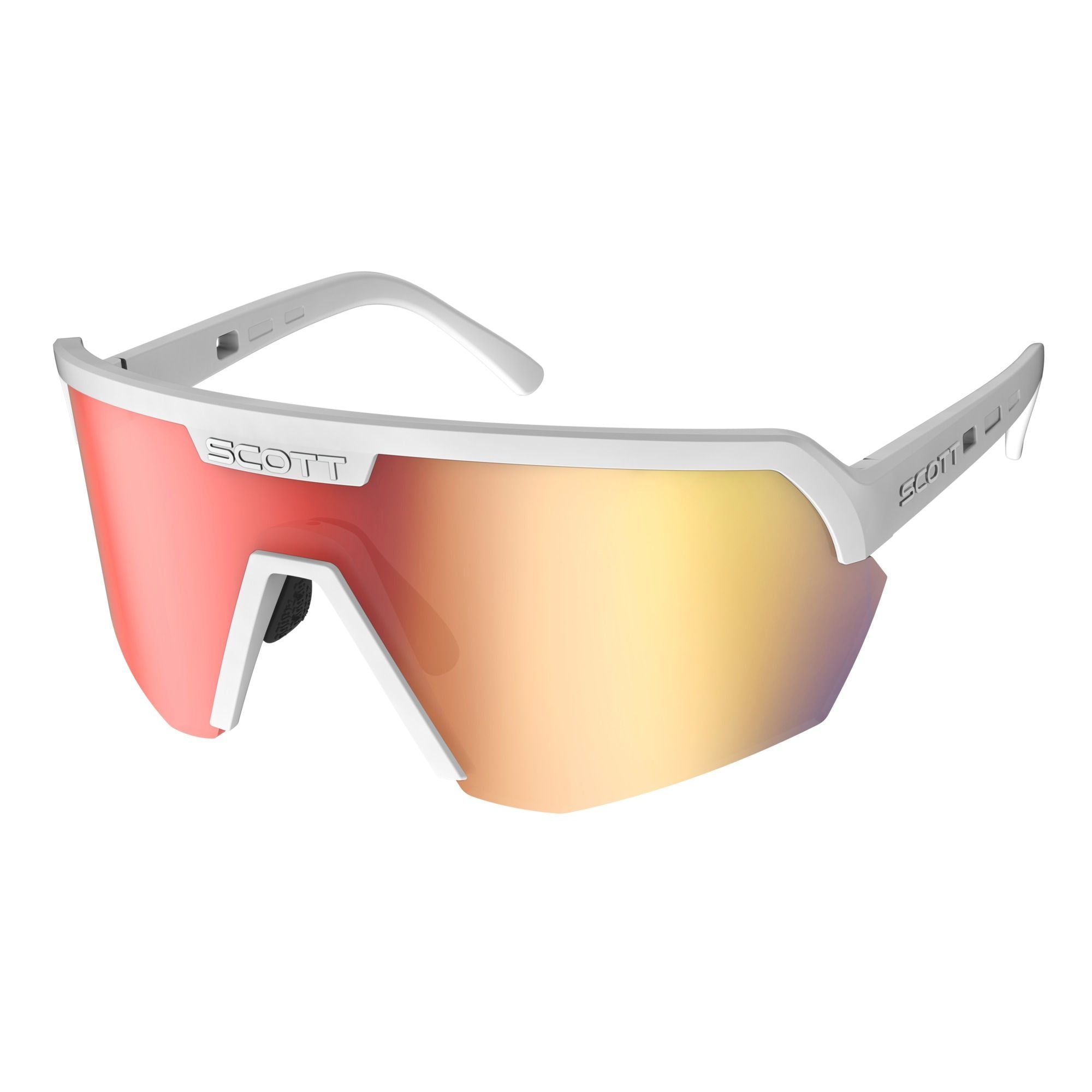 Lunettes Scott SPORT PRO SHIELD white matt / red chrome - Clubinsport