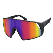 Lunettes Scott SPORT PRO SHIELD marble black / teal chrome - Clubinsport