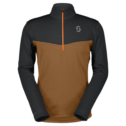Tee-shirt manches longues Homme Pull-over Defined Light marron - Clubinsport