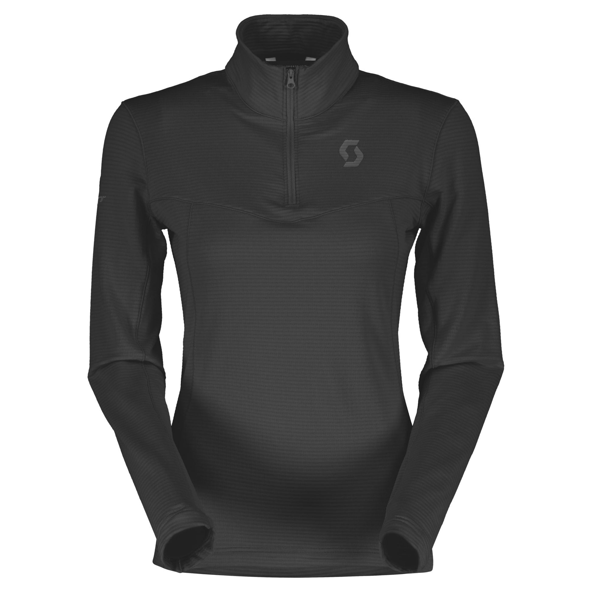 Tee-shirt manches longues femme Pull-over Defined Light noir - Clubinsport