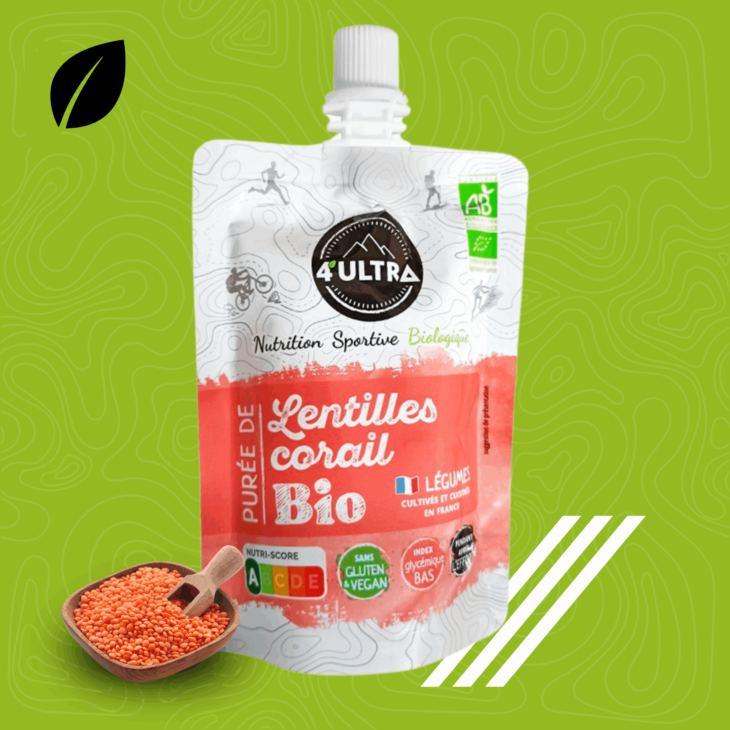 Compote energetique 4ultra Lentilles corail salée