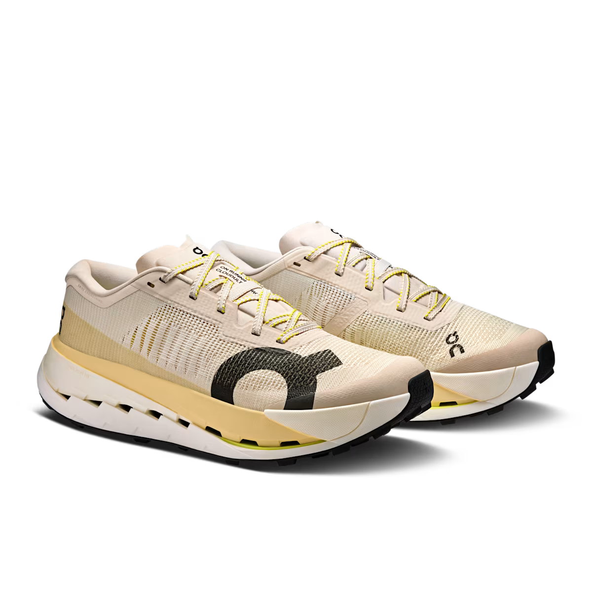 Chaussures de Trail homme On Running CloudUltra Pro Blanc/Jaune