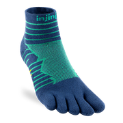 Chaussettes Injinji UltraRun midtweight mini-crew Bleu