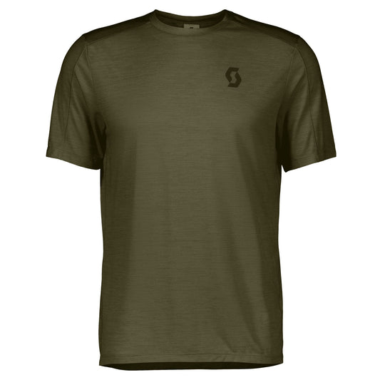 Tee-shirt manches courtes Homme Scott endurance LT kaki - Clubinsport