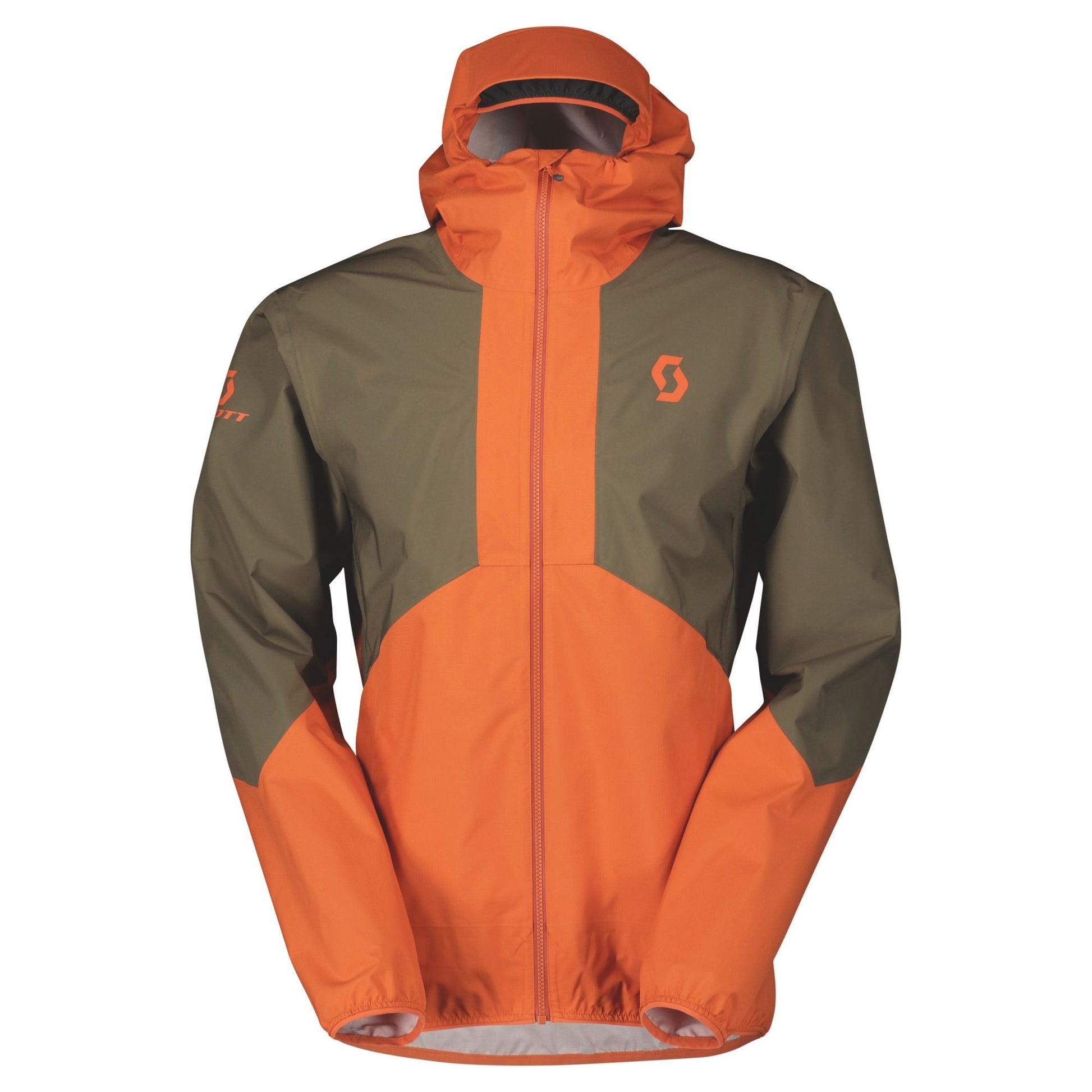 Veste de Pluie imperméable Scott Explorair Light Dryo 2.5L Scott KAKI et rouge ocre - Clubinsport