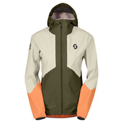 Veste imperméable Femme Scott Explorair Light dryo 2.5L Kaki beige orange - Clubinsport