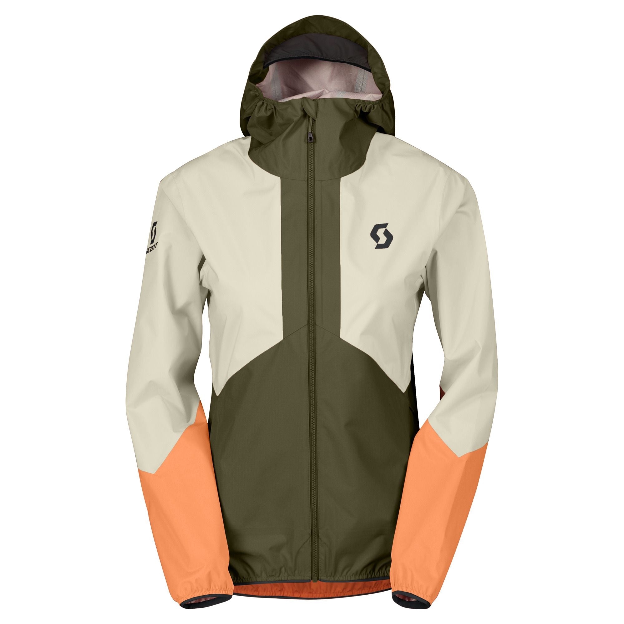 Veste imperméable Femme Scott Explorair Light dryo 2.5L Kaki beige orange - Clubinsport