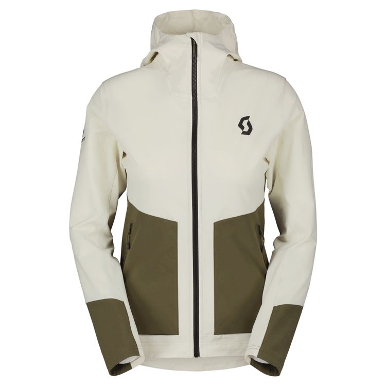 Veste coupe vent et chaude Softshell Femme SCOTT Beige kaki - Clubinsport