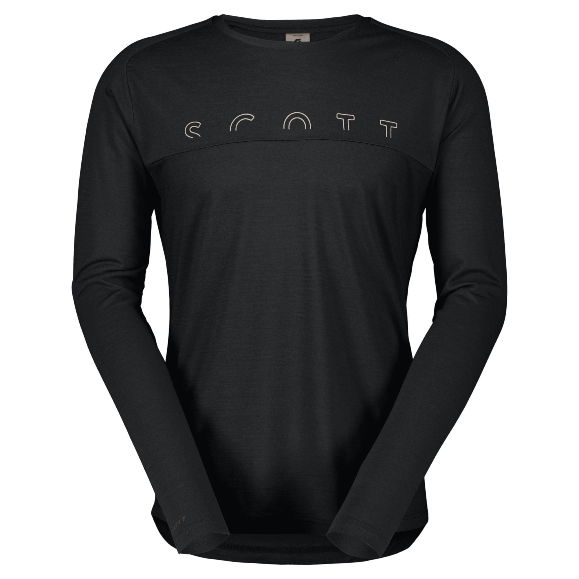 Tee-shirt manches longues Homme Defined Merino noir