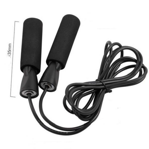Corde a Sauter roulement a bille noire - Clubinsport