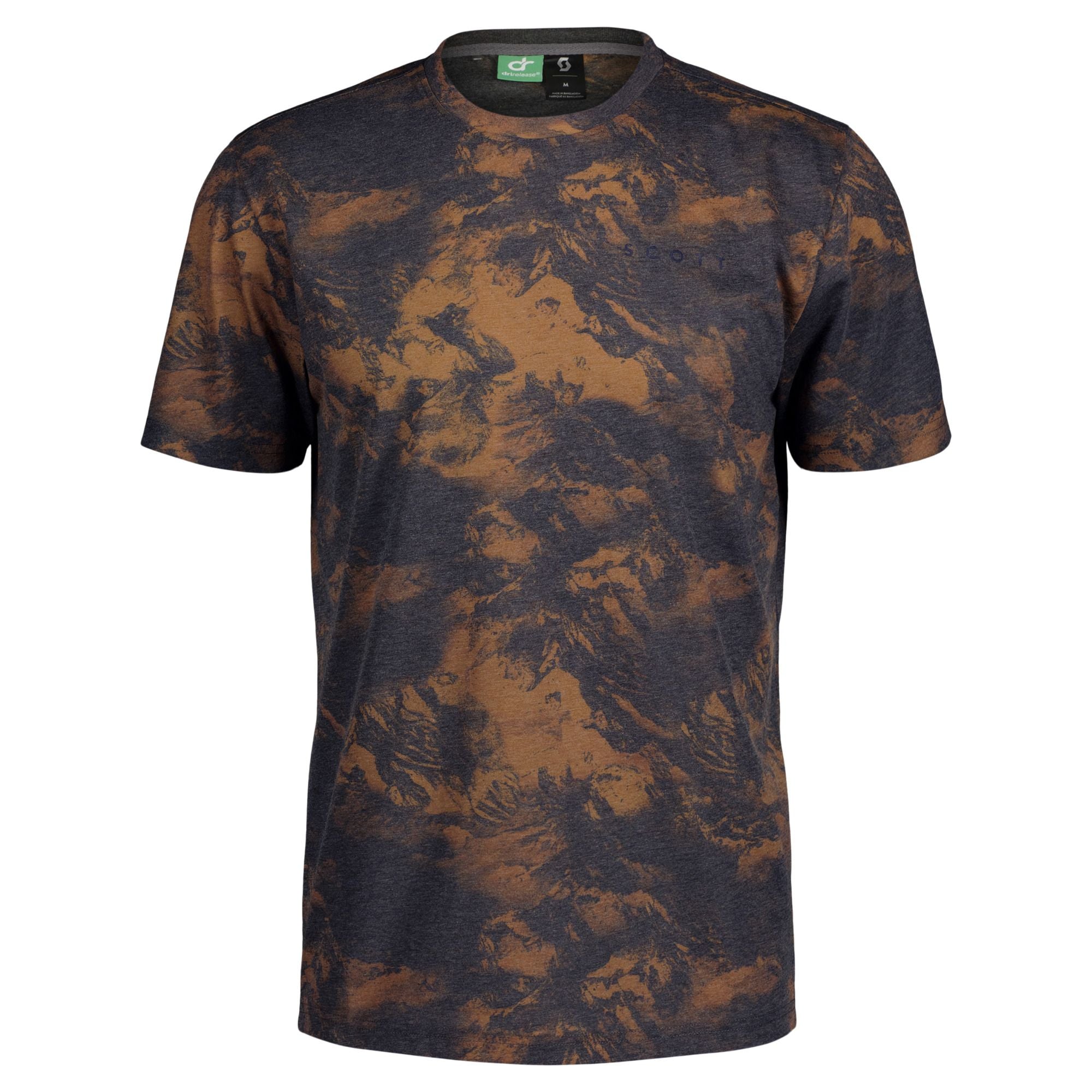 Tee-shirt manches courtes Homme Scott Defined DRI Tie Dye marron