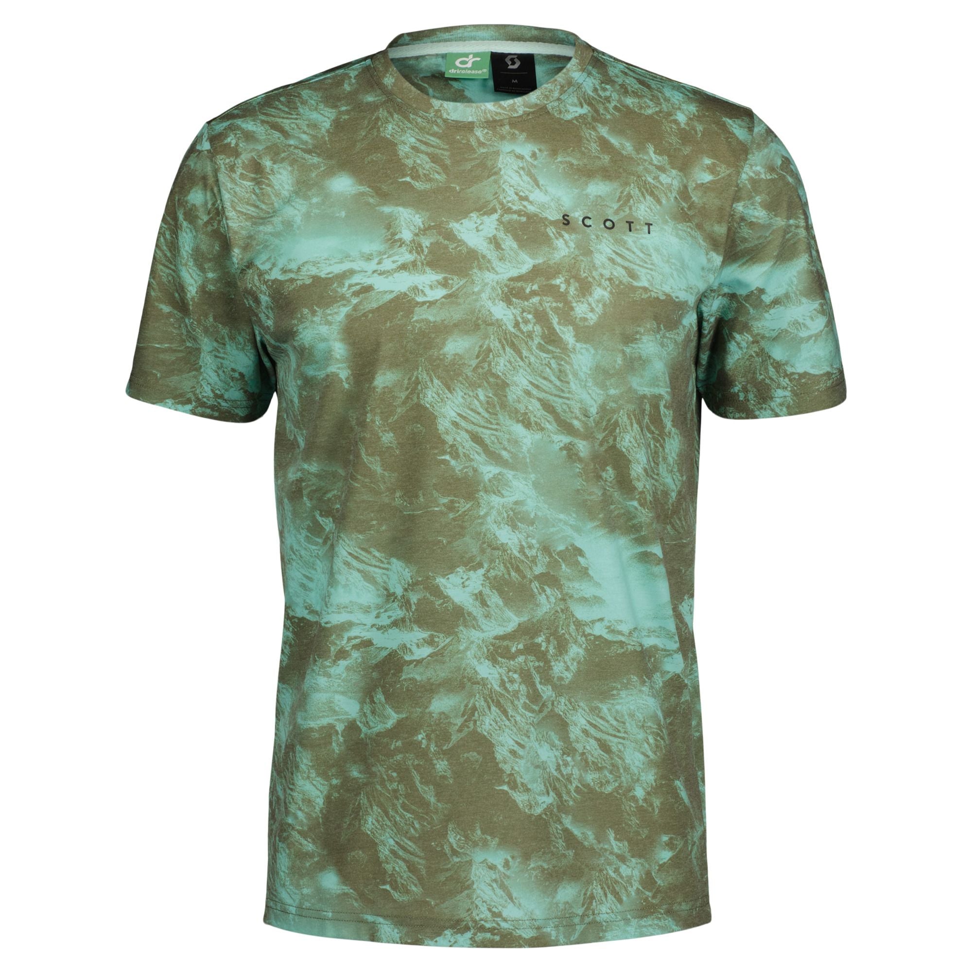 Tee-shirt manches courtes Homme Scott Defined DRI Tie Dye vert