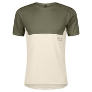 Tee-shirt manches courtes Homme Scott endurance LT kaki et beige