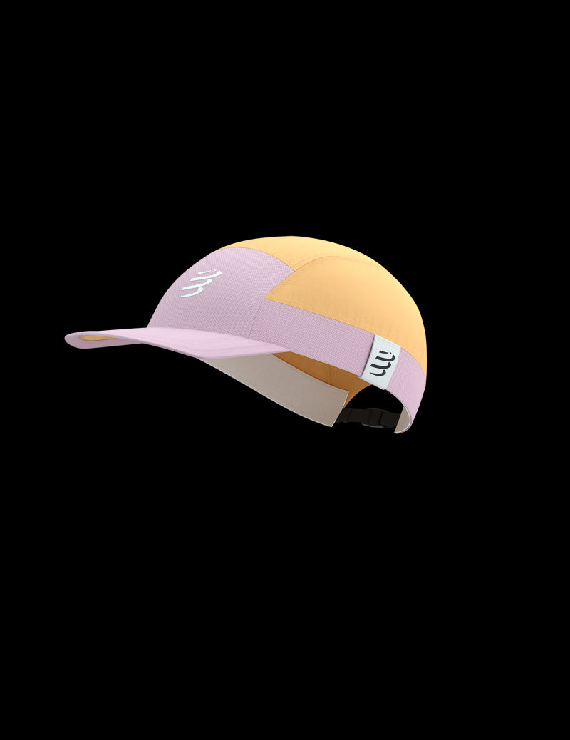 Casquette 5 Panel Compressport orange rose