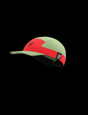 Casquette 5 Panel Compressport jaune et orange fluo