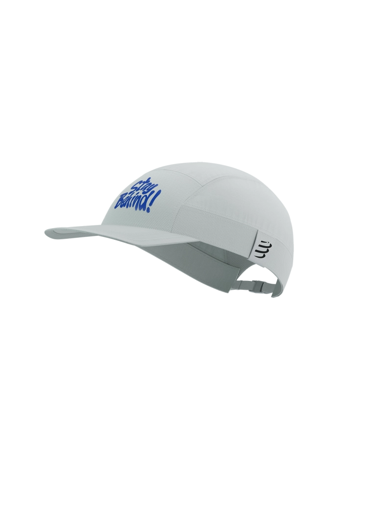 Casquette 5 Panel light Compressport Stay Behind Star - blanc