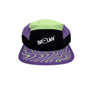 Casquette Baouw 5 panel violet pistache