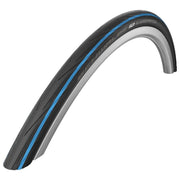 PNEU SCHWALBE LUGANO II 700x25C HS471 ACTIVE LINE K-GUARD SIC RIGIDE NOIR/BLEU 25-622