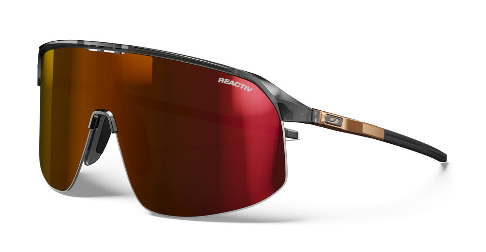 Lunettes Julbo density monture TRANSLUCIDE BRILLANT - Noir / Cuivre Photochromique reactiv 0 à 3