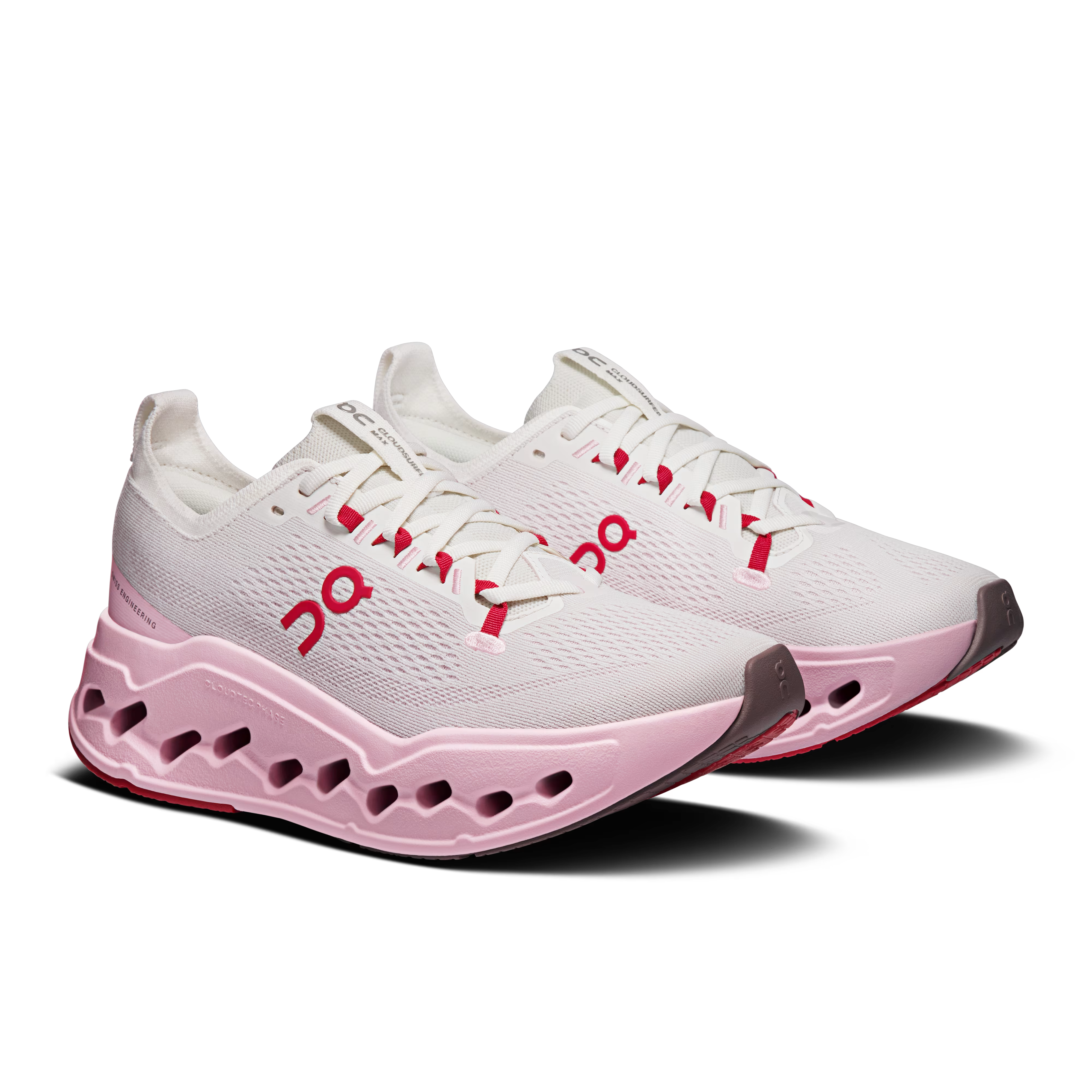 Chaussures de Route femme Cloudsurfer Max ON Running rose