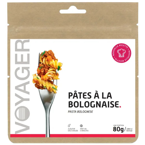 Repas Lyophilisé Voyager pates a la bolognaise