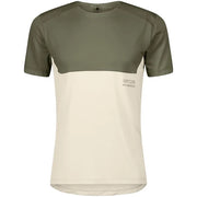 Tee-shirt manches courtes Homme  endurance Tech SS vert beige