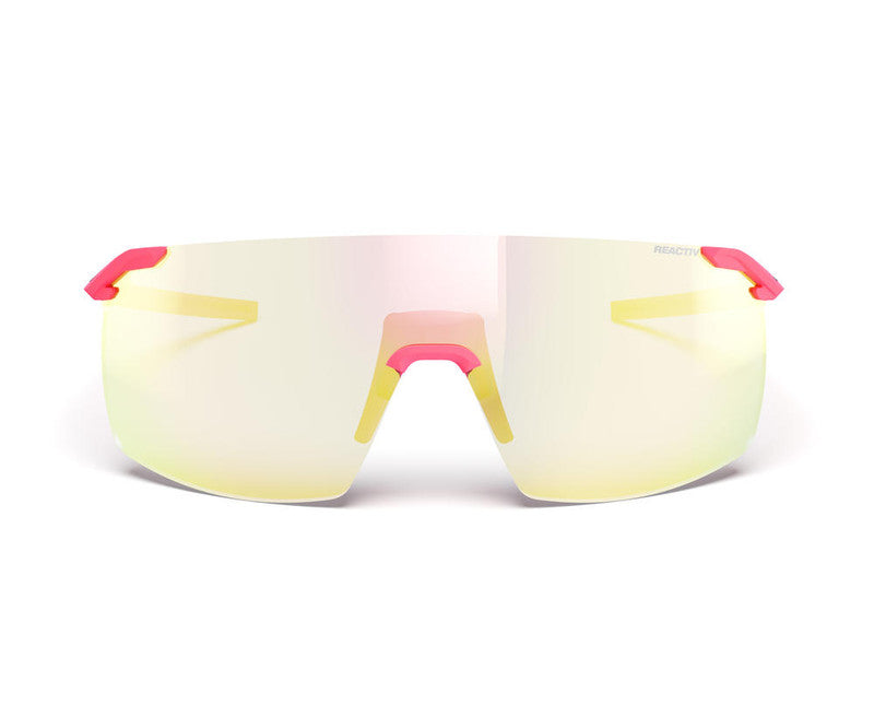 Lunettes Julbo Faster M MAT - Rose Verres : REACTIV 1-3 Light Amplifier