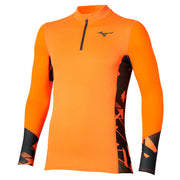 Tee-shirt manches longues Mizuno  BT Virtual Body G5 Half Zip Homme Orange