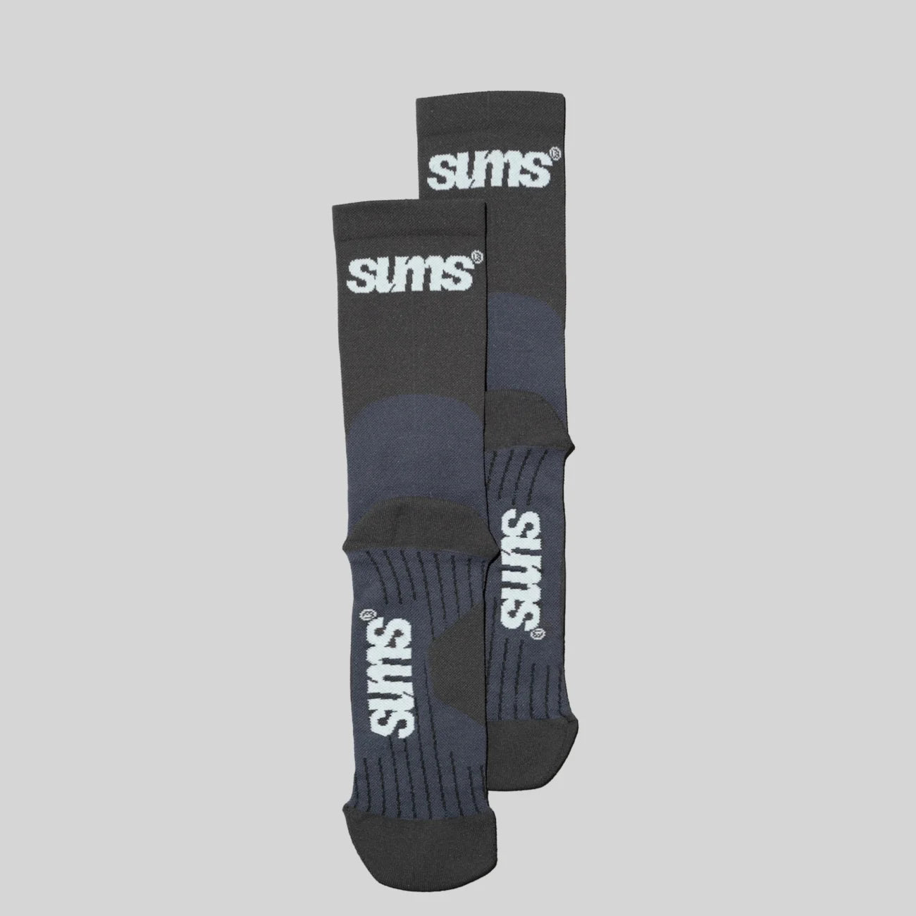 Chaussettes de trail-running all seasons Sums Beluga / Noir