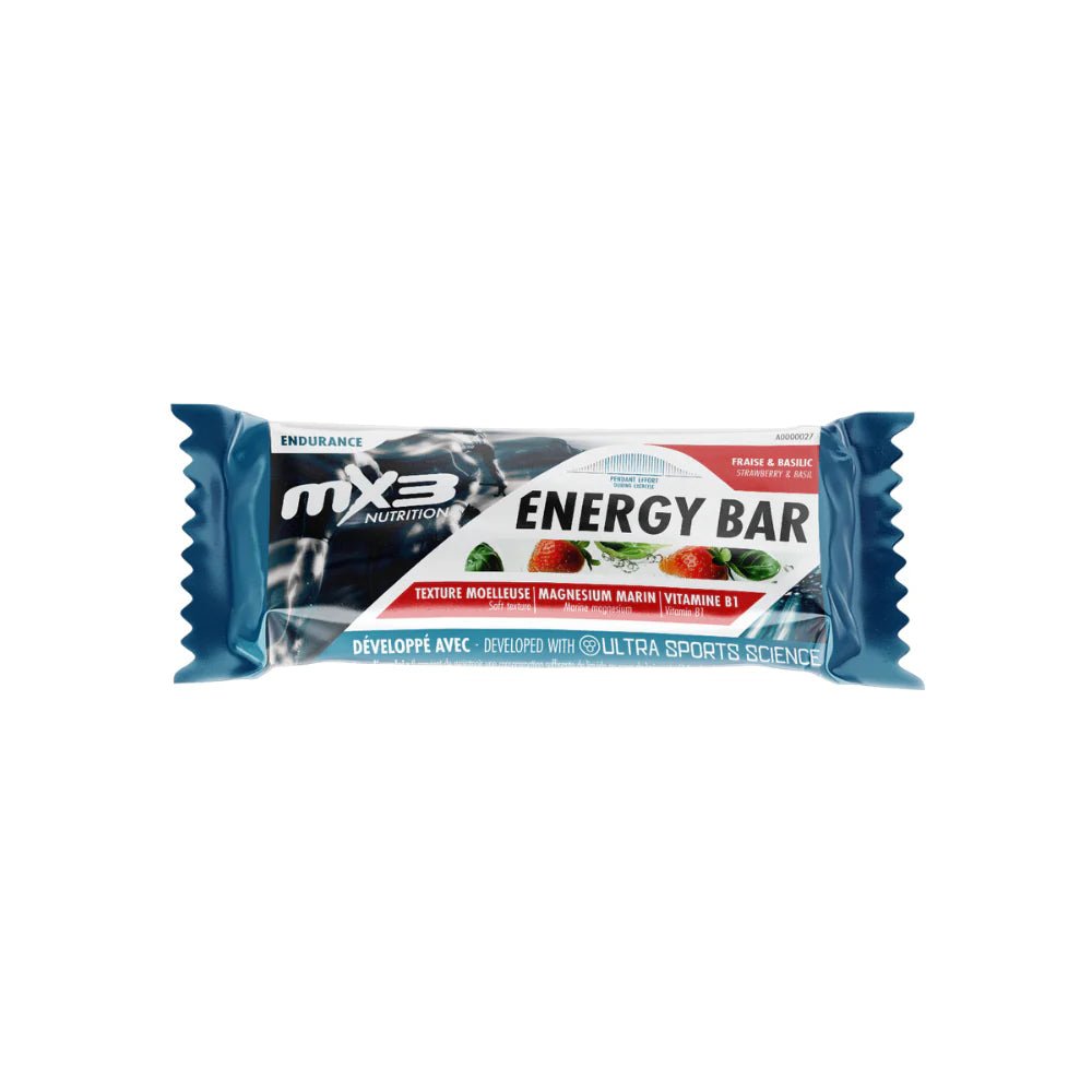 Barre energetique  Energy Bar MX3 fraise/basilic