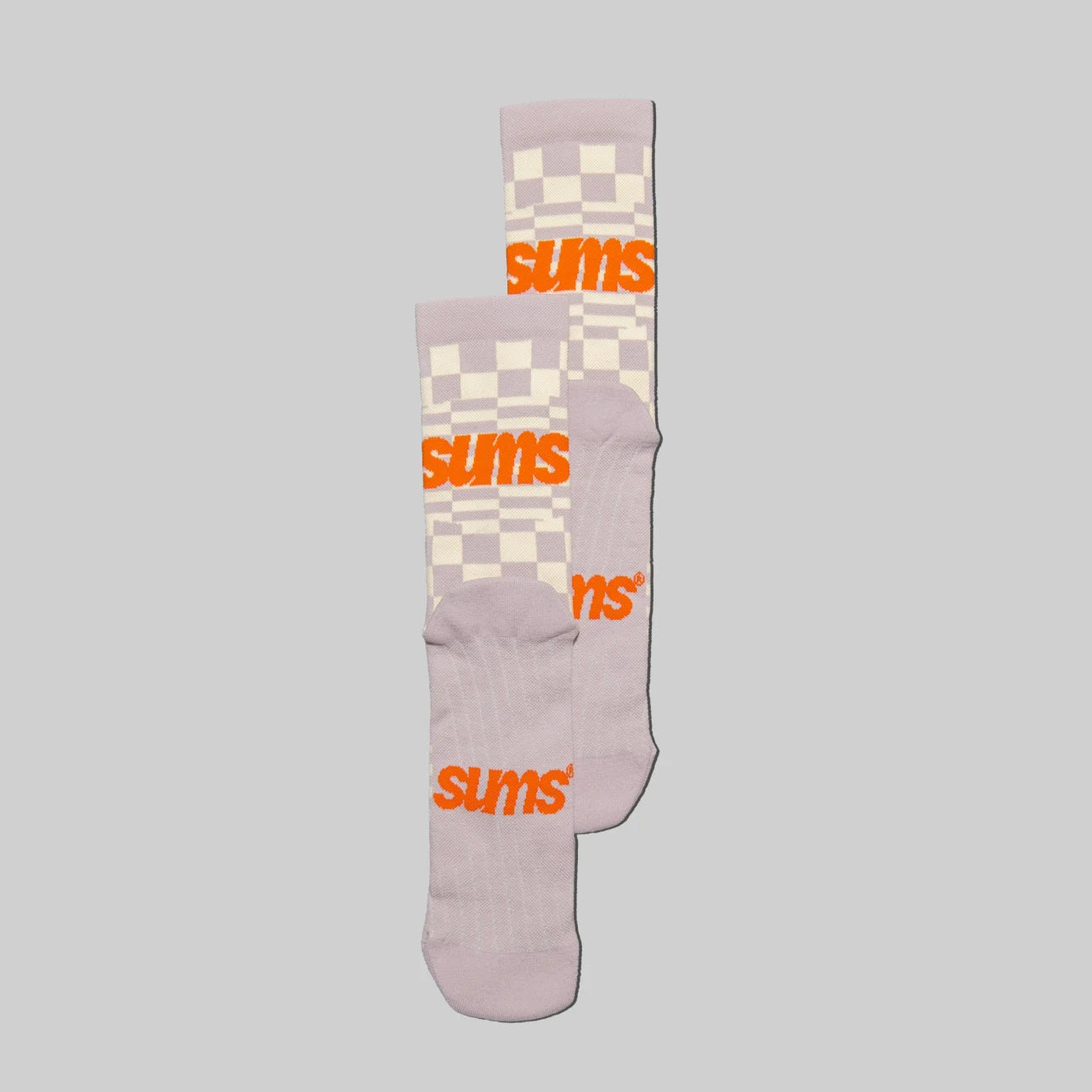 Chaussettes de trail-running checkers Sums Crème