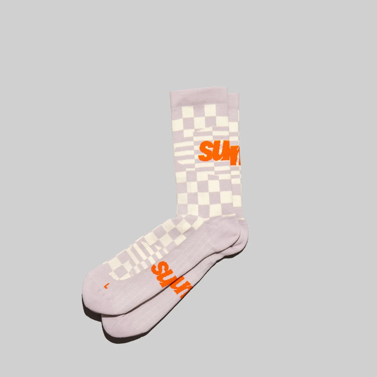 Chaussettes de trail-running checkers Sums Crème