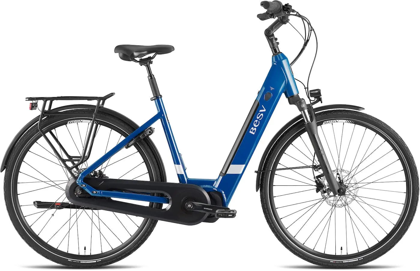 Vélo Electrique VTC Vae BESV  CT 2.3 LS cadre ouvert Bleu - Clubinsport