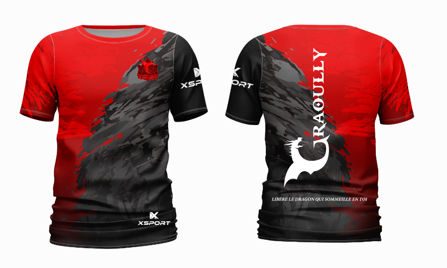 T-shirt running polyester personnalisé sublimation