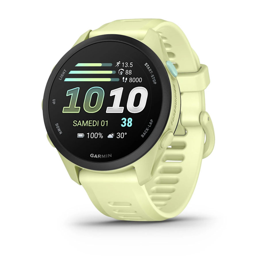 Montre cardio gps Garmin Forerunner 70 jaune pastel