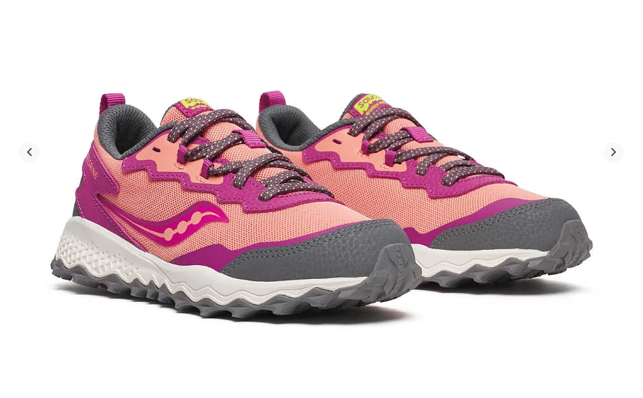 Chaussure de trail enfant  Saucony peregrine Shield rose