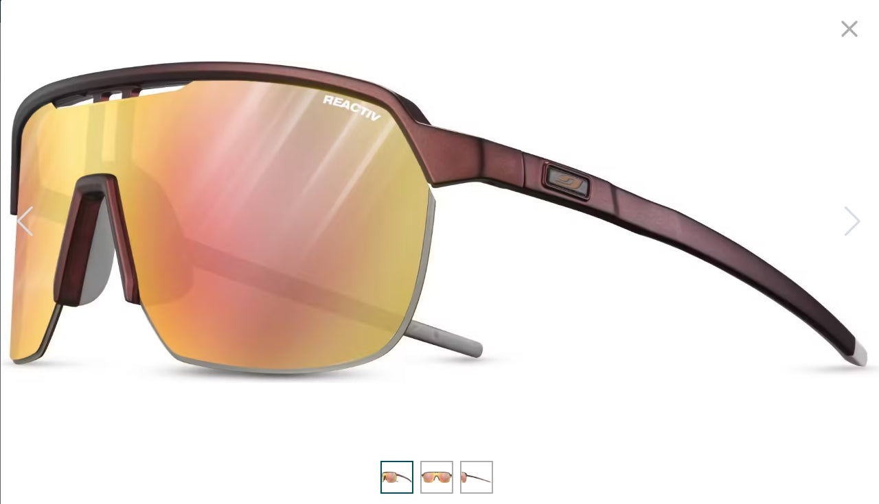 Lunettes Julbo frequency REACTIV 1-3 Light Amplifier Monture : Bordeaux/Gris