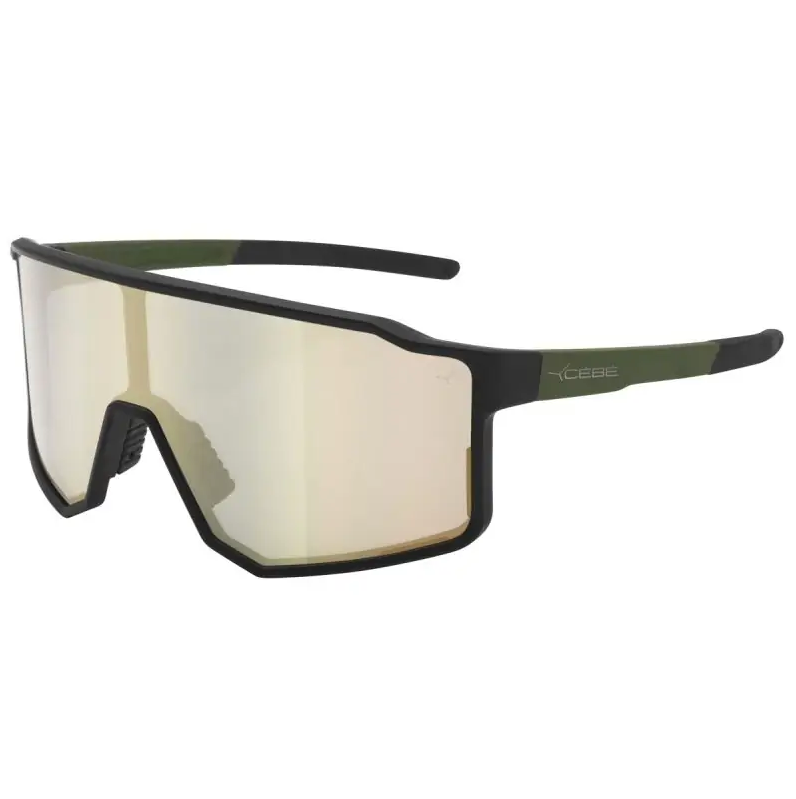 Lunettes Cébé Outflow photochromatique Cadre noir mat Verre gris bronze miroir cat 1>3