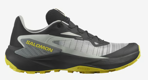 Chaussures de Trail homme Salomon Genesis  grise et jaune